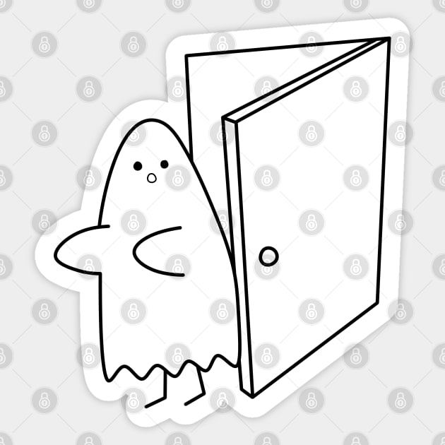 Cute Ghost Sticker by themadesigns